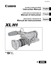 Canon XL H1A Instruction Manual