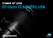 Canon EF100mm f/2 USM Instruction