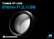 Canon ULTRASONIC EF85MM F Instruction
