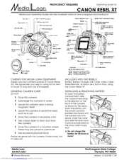 Canon REBEL XT Operating Manual