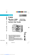 Canon Digial IXUS 330 User Manual