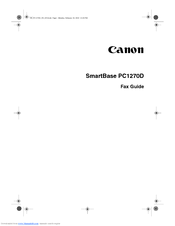 Canon SmartBase F141400 Fax Manual