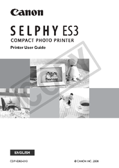 Canon SELPHY ES3 User Manual