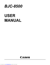 Canon BJC-8500 User Manual