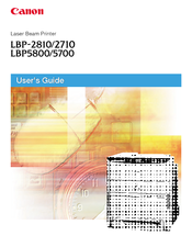 Canon LBP5800 User Manual