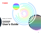 Canon S100SP User Manual