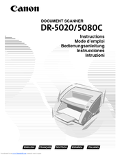 Canon DR-5020 Instructions Manual