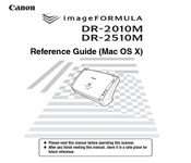Canon imageFORMULA DR-2010M Reference Manual