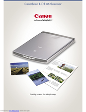 Canon CanoScan LiDE 35 Specification Sheet