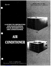 Carrier 50EE Operating And Maintaining Manual