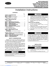 Carrier WEATHERMAKER 48AW041 Installation Instructions Manual