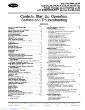 Carrier WEATHERMAKER 50AJ035 Operation And Service Manual