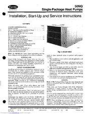 Carrier 50NQ Installation, Start-Up And Service Instructions Manual