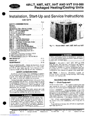 Carrier 48NET036 Installation, Start-Up And Service Instructions Manual