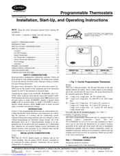 Carrier 2S01-B Installation, Start-Up, And Operating Instructions Manual