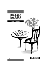 Casio PV-S660 User Manual