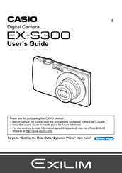 Casio EXILIM EX-S300 User Manual
