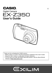 Casio EXILIM EX-Z350 User Manual