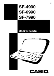 Casio SF-7990 User Manual