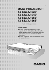 Casio XJ-S33 series User Manual