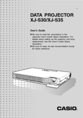 Casio XJ-S30 - XGA DLP Projector User Manual