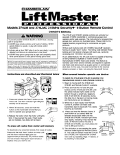 Chamberlain LIFTMASTER 374LM Owner's Manual
