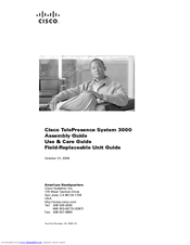 Cisco TelePresence 3000 Use & Care Manual
