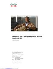 Cisco Cisco Access Registrar 4.2 Installation And Configuration Manual