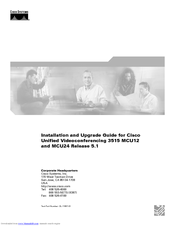 Cisco 3515 MCU12 Installation And Upgrade Manual