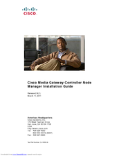 Cisco Media Gateway Controller Node Manager Installation Manual