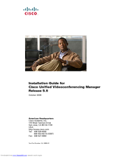 Cisco Unified Videoconferencing Manager Installation Manual