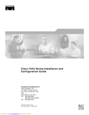 Cisco 7507 Configuration Manual