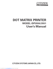 Citizen iDP-3550 User Manual