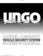 Clarion UNGO MS2007 Owner's Manual