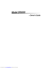 Clarion UNGO ProSecurity SR5000 Owner's Manual