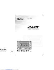 Clarion DMZ637MP Owner's Manual