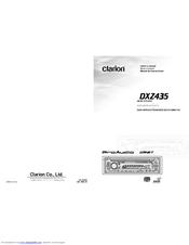 Clarion ProAudio DXZ435  DXZ435 DXZ435 Owner's Manual