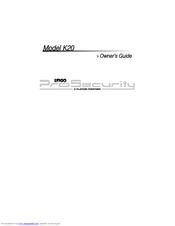 Clarion UNGO PRO SECURITY SYSTEM K20 Owner's Manual
