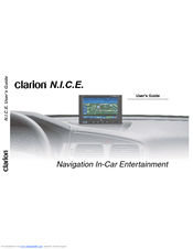 Clarion Navigation In-Car Entertainment User Manual