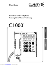 Clarity C1000 User Manual