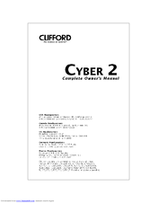 Clifford CYBER 2 Owner's Manual