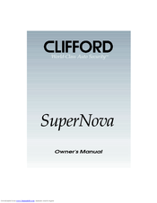 Clifford SuperNova Auto Security SuperNova Owner's Manual