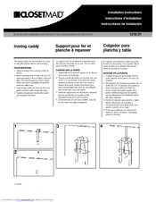 Closet Maid Ironing Caddy 1216-31 Installation Instructions