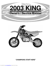 Cobra King 2003 Owner's Service Manual