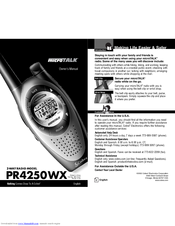 Cobra microTALK PR4250WX Owner's Manual