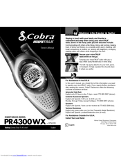 Cobra microTALK PR4300WX Owner's Manual