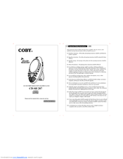 Coby CD-SH 287 Instruction Manual