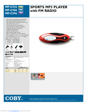 Coby MP-C586 Specifications
