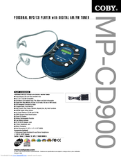 Coby MP-CD900 Specifications