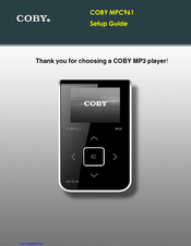 Coby MPC961 Setup Manual